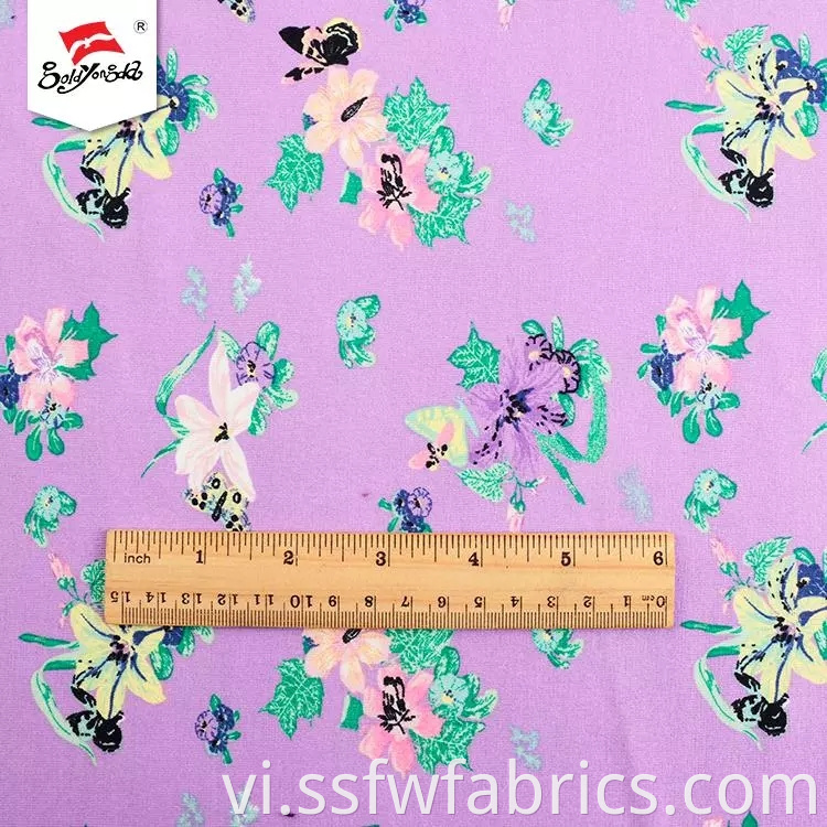 Elegant Printed Polyester Fabric